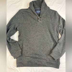 VTG MAINE Men S Blue Shawl Collar Pullover Sweater NEW ENGLAND A030225